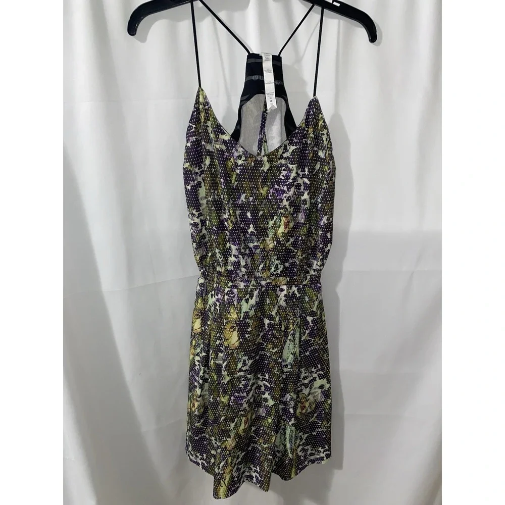 Lululemon City Summer Dress 4 Floral Sport Slip On Racerback‎ Zip Hidden Pockets
